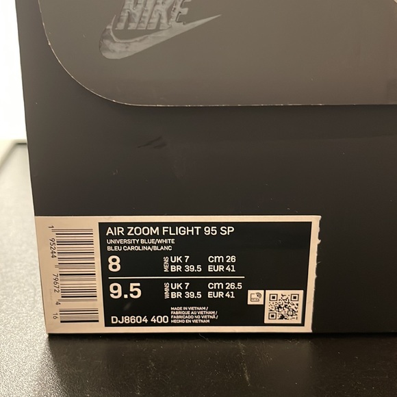 Nike Supreme x Air Zoom Flight 95 SP 'University Blue' - Picture 3 of 6